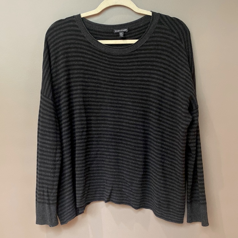 Eileen Fisher, M sweater, mid-weight, cashmere-cotton blend